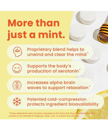 Neuro Calm & Clarity Mints - GABA L-Theanine Stress Supplement with Vitamin D3 - Non-Drowsy Functional Calming Mints for Mood Mental Clarity & Cognitive Function - Honey Lemon 72 ct 12 Count (Pack of 6) Honey Lemon - Buy Online on GoSupps.com