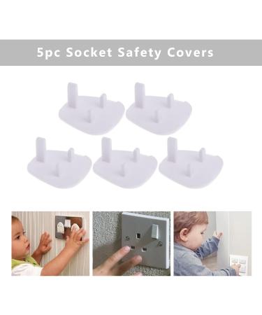 Childproof Socket Covers - 5Pcs Electrical Plug Outlet Safety Protectors - Buy Online on GoSupps.com