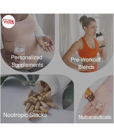 Vivion Choline Bitartrate (DL+) Powder 1000 Grams - Food Grade Coated Nootropic Supplement Ingredient - 1 kg (2.2 lb) - Buy Online on GoSupps.com