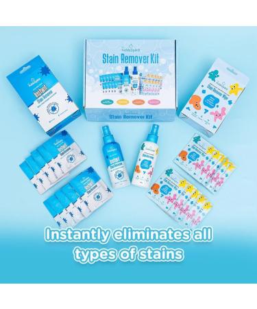 KiddoSpace Stain Remover Kit - Non-Toxic Baby & Kids Clothes Spray & Instant Wipes - Safe for All Surfaces - Ideal for Busy Parents - Buy Online on GoSupps.com