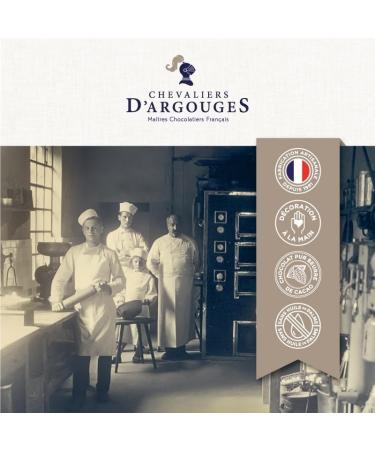 CHEVALIERS D'ARGOUGES Ma tres Chocolatiers Fran ais - Assortiment de chocolats noir 70% et lait 33% - Ballotin cadeau St-Valentin - 175g Chocolat 175 g (Lot de 1) - Buy Online on GoSupps.com