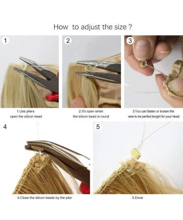 Buy 1 Tresse Remy Real Hair Extensions - Hair Part Extensions with Wire - Smooth White Brown/Light Blond #12P613 - 18 (45cm) - 65g - International Shipping Available - Buy Online on GoSupps.com