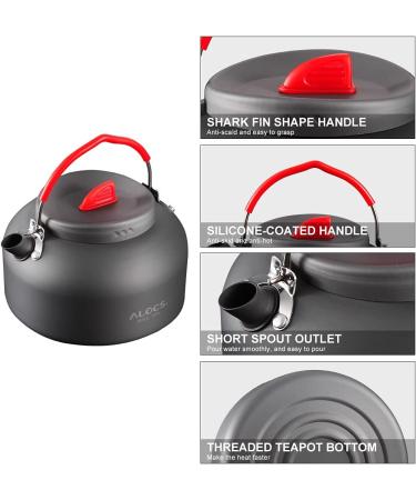 Alocs Camping Kettle - Premium Portable Tea & Coffee Pot for Outdoor Camping - Buy Online on GoSupps.com