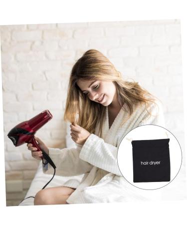 LALADEFIEE Hair Dryer Storage Bag Hair Dryer Storage Pouch Hair Dryer Drawstring Pouch Hotel Hair Dryer Bag Hair Dryer Drawstring Bag Hair Dryer Travel Bag Storage Organizer Hotel Storage Bag 33.00X30.00X0.50CM Black - Buy Online on GoSupps.com