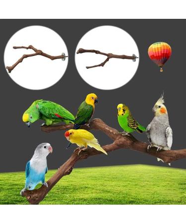 Natural Wood Bird Seat Rods Set - 2 Grapewood Pencil Rods for Budgies & Canaries | Premium Bird Cage Accessories - Buy Online on GoSupps.com