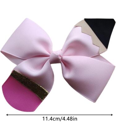 Pencil Pinwheel Bows Clips | Colorful Grosgrain Ribbon Bows for Kindergarten | Boutique Bow Alligator Clips School Girls Hair Bows Grosgrain Bows Hair Clips for First Day of School Frifer - Buy Online on GoSupps.com