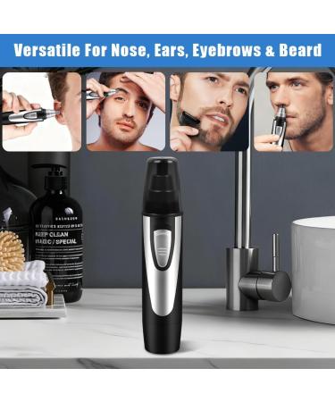 YuYuZoe nose and ear hair trimmer professional ear and nose hair trimmerBattery operatedwith LED power indicator painless eyebrow and facial hair trimmerunisex Battery not included Nose Trimmer Set B - Buy Online on GoSupps.com