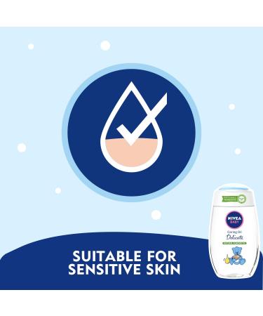 Nivea Baby Caring Body Oil - 200ml Pack of 3 | Intensively Moisturizes Paraben-Free | Buy Now! - Buy Online on GoSupps.com