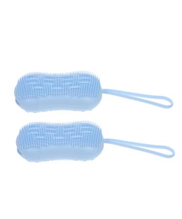 Beavorty 2pcs Bath Brush Bath Scrubber for Body Cleaning Sponges for Household Use Silicone Body Brush Shower Bath Brush Silicone Shower Loofah Body Brush Exfoliator Silicone Brush Body