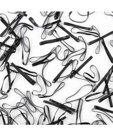 1000PC Elastic Hair Ties - Durable Mini Rubber Bands for Kids & Dreadlocks - Ideal for Weddings & Everyday Hairstyles - Black - Buy Online on GoSupps.com