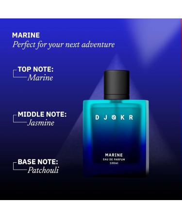 Dj'okr Marine Perfume For Men | Eau De Parfum | Premium Luxury Long Lasting Fragrance | 100ml (3.38 Fl Oz) - Buy Online on GoSupps.com