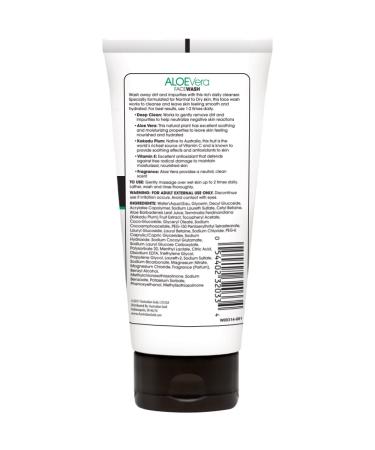 Australian Gold Aloe Vera Daily Moisturizing Face Wash - Deep Cleansing & Buildup Reduction for Normal to Dry Skin - 6 oz - Buy Online on GoSupps.com