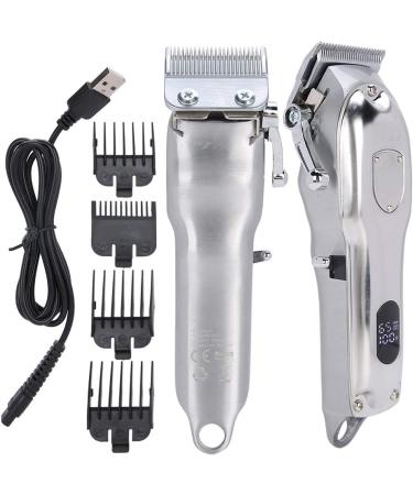 Professional Hair Clippers Kit with LCD Display - Rechargeable Stainless Steel Beard & Mustache Trimmer for Men | Grooming Salon Essentials - Buy Online on GoSupps.com