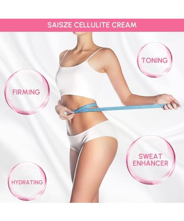 Saisze Cellulite Cream with Massager - Firming Gel for Tightening and Moisturizing Skin, Sweat Enhancer Hot Cream for Legs, Arms, and Body - Buy Online on GoSupps.com
