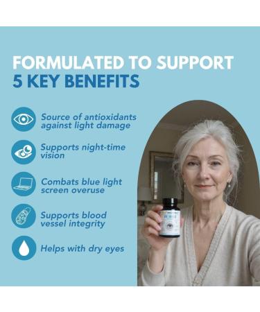 Unique Formula Eye Shield Supplement with Bilberry Extract Lutein Zeaxanthin Astaxanthin and Beta-Carotene - Supports Dry Eyes Vision Health and Night Vision 90 Veg Capsules - Buy Online on GoSupps.com
