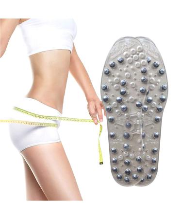 Magnetic massage insoles magnetic insole for women men magnetic shoe inserts for weight loss acupressure massage breathable deodorant promote circulation fatigue 39-40