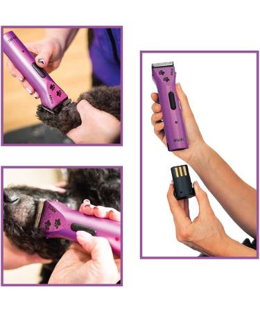 Wahl Arco Pet Clipper Kit - Cordless, Professional Grooming Tool for Dogs, Cats, and Horses in Purple - Buy Online on GoSupps.com