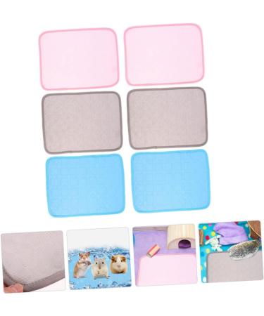 FRCOLOR 6pcs Hamster Cooling Mat Indoor Mat Chinchillas Cooling Pad Indoor Cooling Pad Absorb Water Lining - Buy Online on GoSupps.com