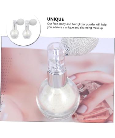 TOVINANNA 2pcs Spray Glitter Hair Powder Highlighters Pink Bow Headband Perfume Bottle Brighten Setting Powder White 7.5x6cm - Buy Online on GoSupps.com