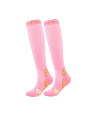 Compression stockings for women or men blood circulation is best for athletics support for cycling splashes bodysuit 48 rose