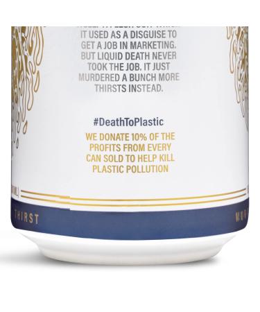 Liquid Death Mountain Water  16.9 oz. Tallboys (12-Pack) Mountain Water - Still - Buy Online on GoSupps.com