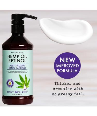 Hemp Oil Retinol Anti Aging Body Lotion - 16 Fl Oz  - Buy Online on GoSupps.com