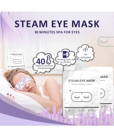 Lavender Heated Eye Mask - 20-Pack for Dark Circles & Dry Eyes | Disposable & Warm Steam Eye Compress - Buy Online on GoSupps.com
