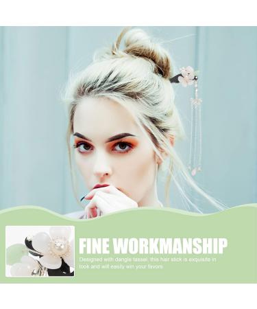 LALAFINA Hairpin Hair Sticks for Buns Chopsticks for Hair Vintage Hair Pin Hair Bun Pin Flower Hair Pin Hair Bun Stick Hair Accessory for Women Long Hair Pin China Ebony Miss Wood - Buy Online on GoSupps.com