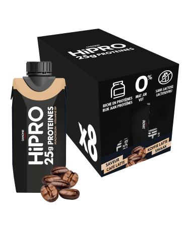 Hipro - Boisson prot in e go t caf latte - 330ml - Lot de 8x330ml