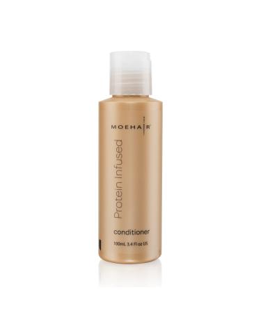 MOEHAIR Travel Protein Infused Conditioner | Hair Moisturizer and Increases Hydration Adds Shine and Lustre | Sulfate and Paraben Free | Color Safe and Travel Size 3.4 Fl Oz (CON-Protein-3.4Fl-102)