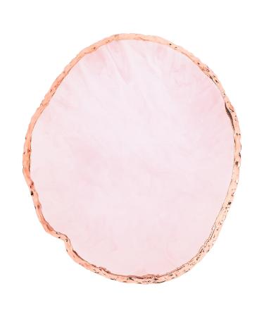 Nail Art Palette Harz Color Pallets Manicure Palette Gold Rand Make Up Palette Nail Art Pallet Nail Palette Palette Cosmetics Mixing Tools (Rosa) Pink