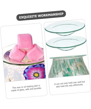Vicasky Fragrance Candle Set - 3 Aromatic Oil Pan Heating Tablets & Insulating Glass Shell - Essential Oil Burner Replacement - Buy Online on GoSupps.com