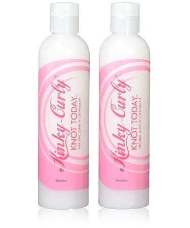 Kinky-Curly Knot Today Leave In Conditioner/Detangler - (2 Pack of 8 oz) 8 Fl Oz (Pack of 2)