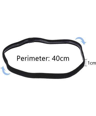 Sumind Non-Slip Sport Headbands Set - 4 Pack in Black & Gray - Buy Online on GoSupps.com