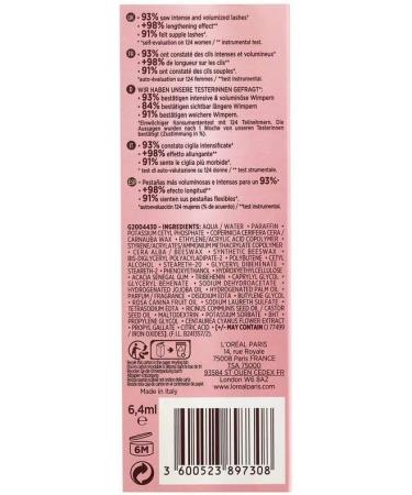 3 x L'Oreal Paris Paradise Extatic Mascara 6.4ml - Intense Black - Buy Online on GoSupps.com