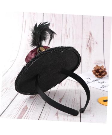 FRCOLOR Punk Hat Headband gothic headband mini top hat headband vintage headband punk apparel Steampunk Top Hat Headband - Buy Online on GoSupps.com