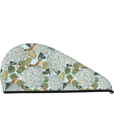 Hydrangea Microfiber Hair Towel - Super Absorbent Coral Velvet Wrap for Long Curly & Thick Hair - Buy Online on GoSupps.com