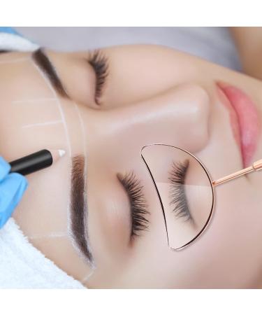 COHEALI Eyelash Mirror - Large Half Moon Vanity Makeup Mirror for Eyelash Extensions & Beauty Tools | Golden Finish - Buy Online on GoSupps.com