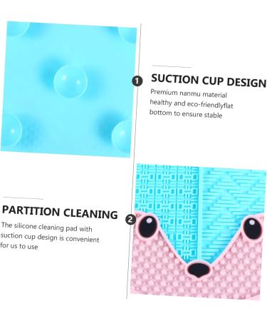 Ipetboom Fox Scrub Makeup Dry Brushing Silica Gel Makeup Brush 17x15cm Blue - Buy Online on GoSupps.com