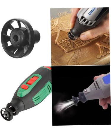 FOYTOKI 2pcs Electric Grinding Chuck Manual Dust Blower Grinding Cleaning Fan Accessory Plastic Black - Buy Online on GoSupps.com