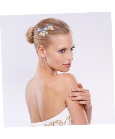 MAGICLULU 2 Pairs Hairpin Tassel Clips Womens Barrettes for Hair Wedding Hair Clip Hair Clips Hair Accessories Kawaii Hair Bows Bow Hair Pins Polyester Elasticity Flowers Child - Buy Online on GoSupps.com
