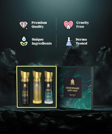 Legendary Perfume Gift Set for Men & Women | Long-Lasting Eau de Parfum | Fruity Arabic & French Blend | Gift Hamper for Him & Her | Combo Pack (3 x 20ML) - Buy Online on GoSupps.com