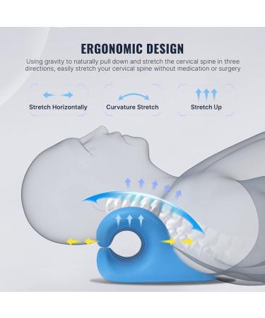 Magnetic Neck Stretcher & Pain Relief Pillow for Cervical Traction & TMJ Support - Chiropractic Rest Decompression at Home - Buy Online on GoSupps.com