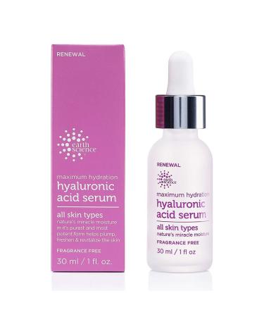 Earth Science Maximum Hydration Hyaluronic Acid Serum - Moisturizing & Anti-Aging (1 oz) - Buy Online on GoSupps.com