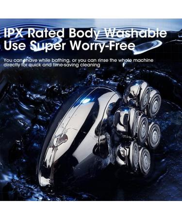 5 in 1 Electric Razor for Men Waterproof 7D Floating Shaver & Beard Trimmer | International Shipping Available - Buy Online on GoSupps.com