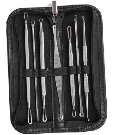 FOMIYES 14 Pcs Comedone Extractor Pimple Tools Blackhead Removal Extractor Tools Stainless Steel - Buy Online on GoSupps.com