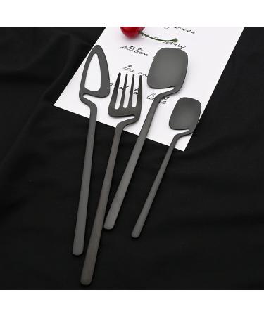 Flatware Sets 16Pcs Black Matte Cutlery Set 304 Stainless Steel Dinnerware Western Knife Fork Spoon Dinner Set Kitchen Flatware Tableware Set (Color : Black) - Buy Online on GoSupps.com