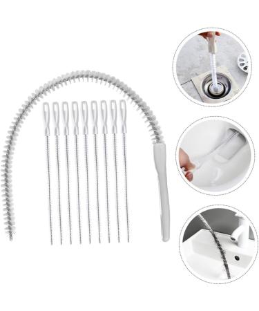 TEHAUX 10pcs Drain Cleaning Sticks - Effective Hair Catcher & Sewer Brush for Clogs Sink & Pool - Ultimate Drain Cleaning Solution - Buy Online on GoSupps.com