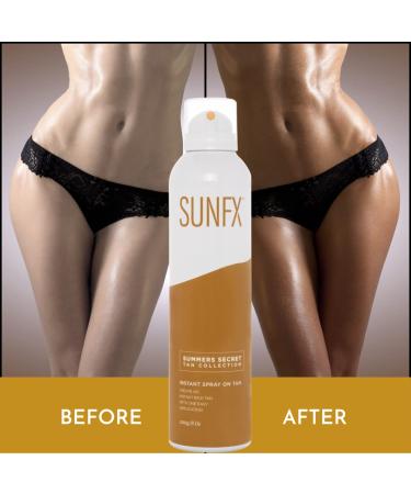 SunFX Summers Secret Instant Self-Tanner Bronzing Spray Medium Dark 200g/8oz - Pack of 1 - Buy Online on GoSupps.com