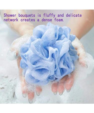 Exfoliating Shower Sponge Pad Set - Easy to Clean, Lathers Well - Pink Body Scrubber for Shower - Loofahs for Comfortable Massage - Buy Online on GoSupps.com